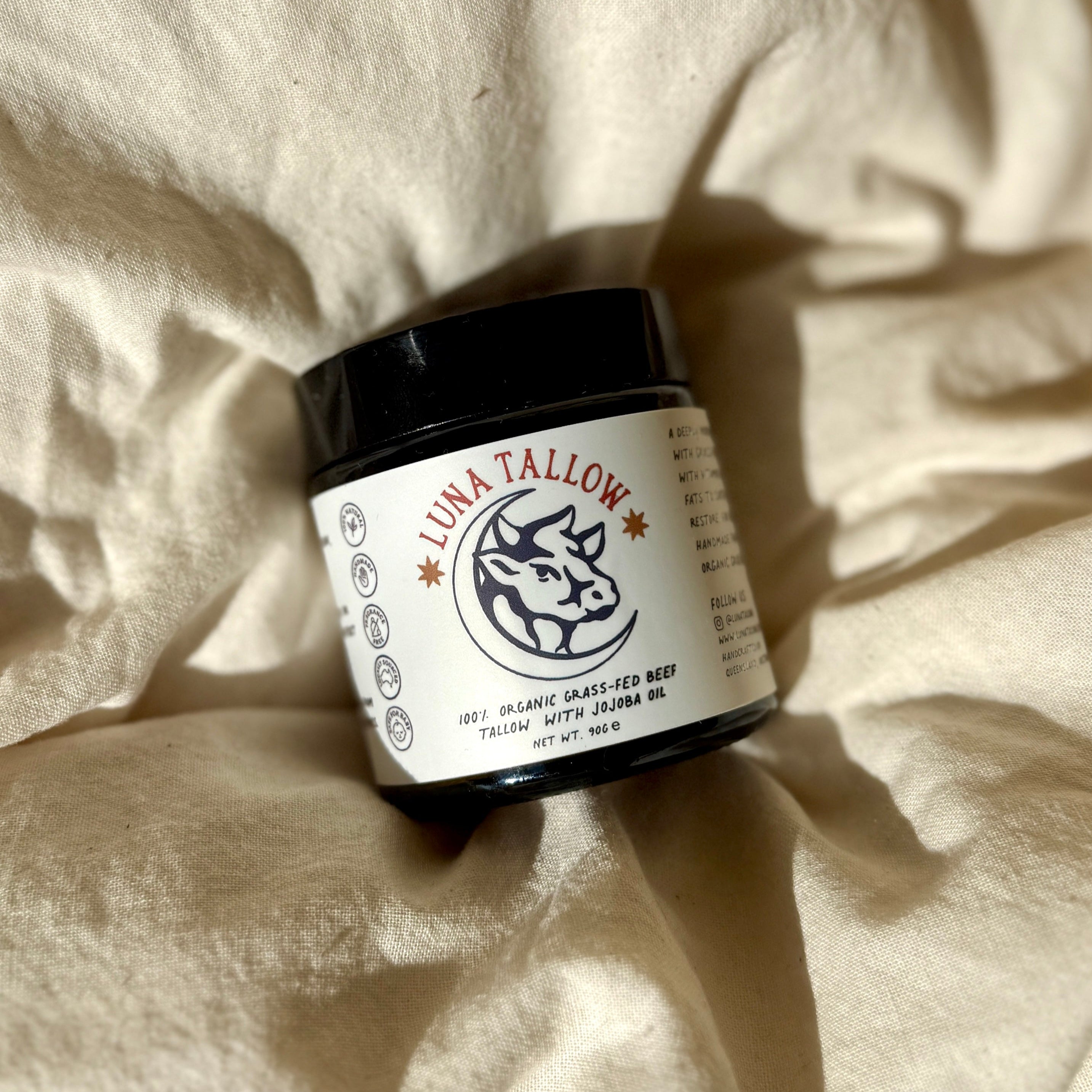 Organic Grass-fed Tallow Balm - 90g