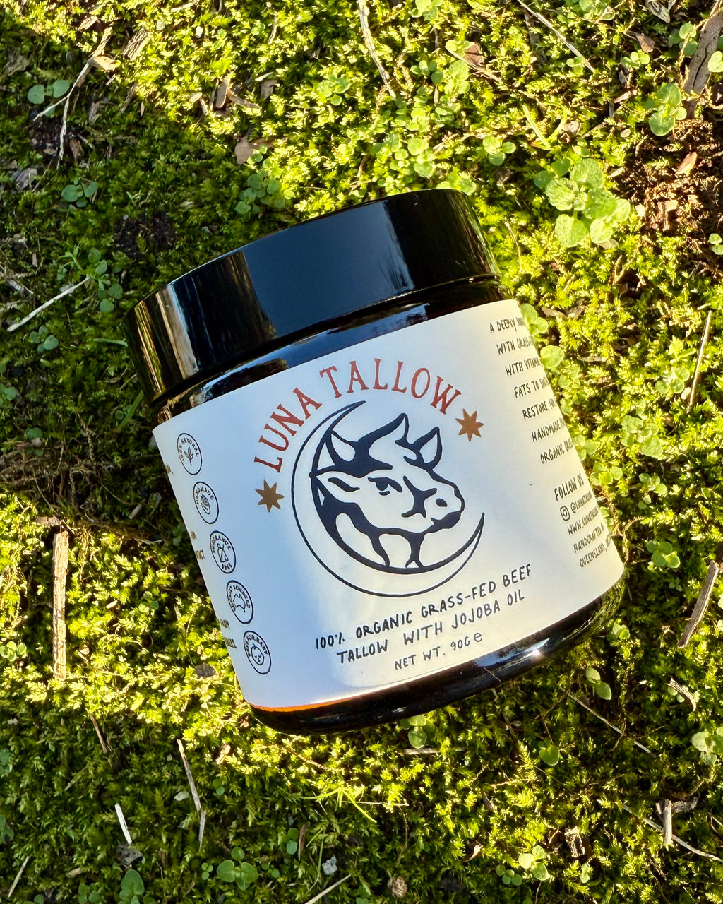Organic Grass-fed Tallow Balm - 90g
